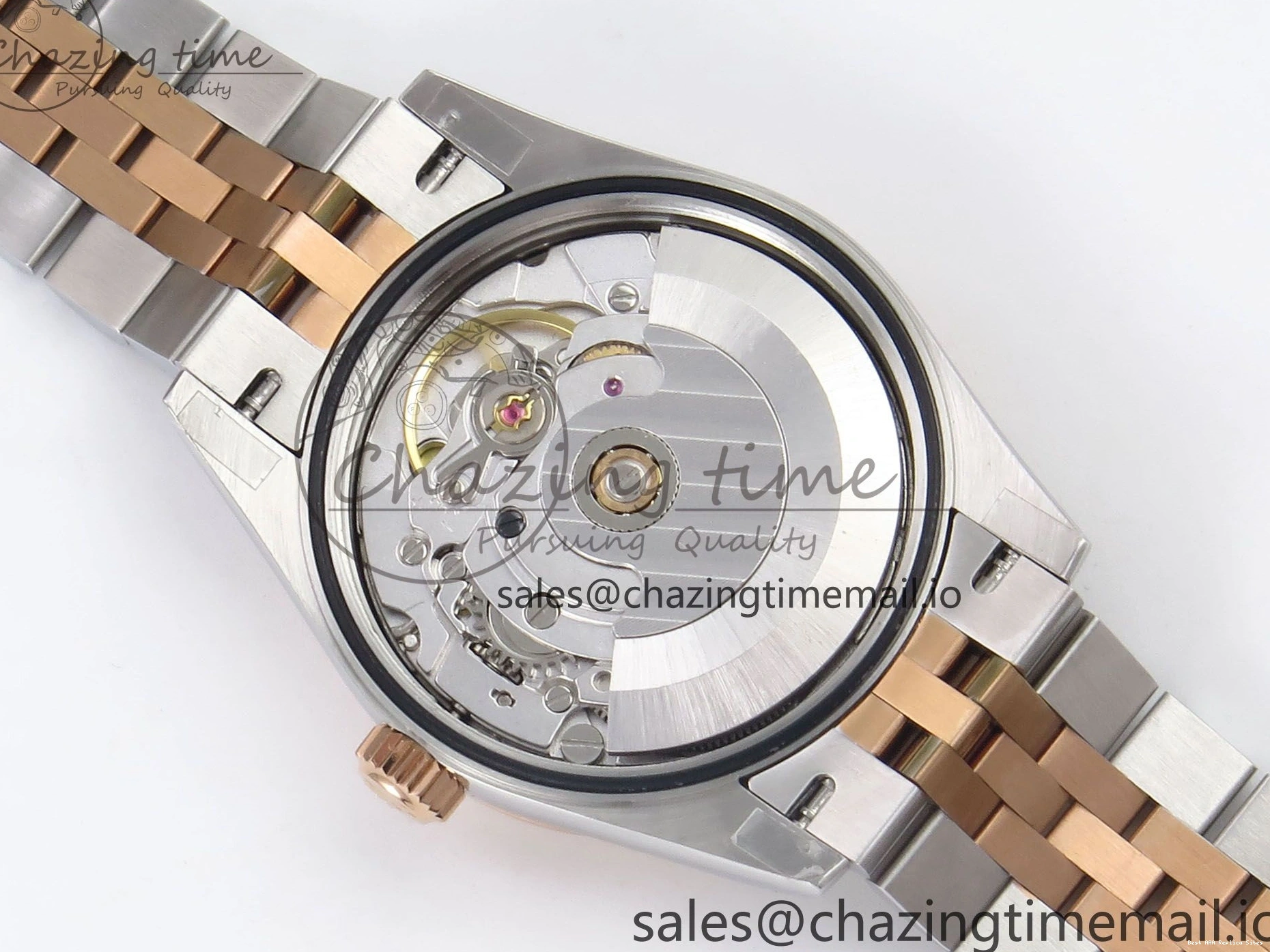 AAA Replica Watches GMF Bracelet SS on Jubilee Dimonds 278381RBR Supportive 1:1 Best 1166 Edition Brown 31 A DateJust Steel 904L RG Dial 0121